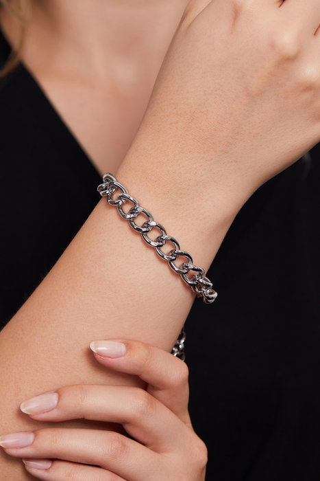 Heliophilia Silver Pulsera de metal plateada CBL9939G Heliophilia Silver Pulsera de metal plateada CBL9939G